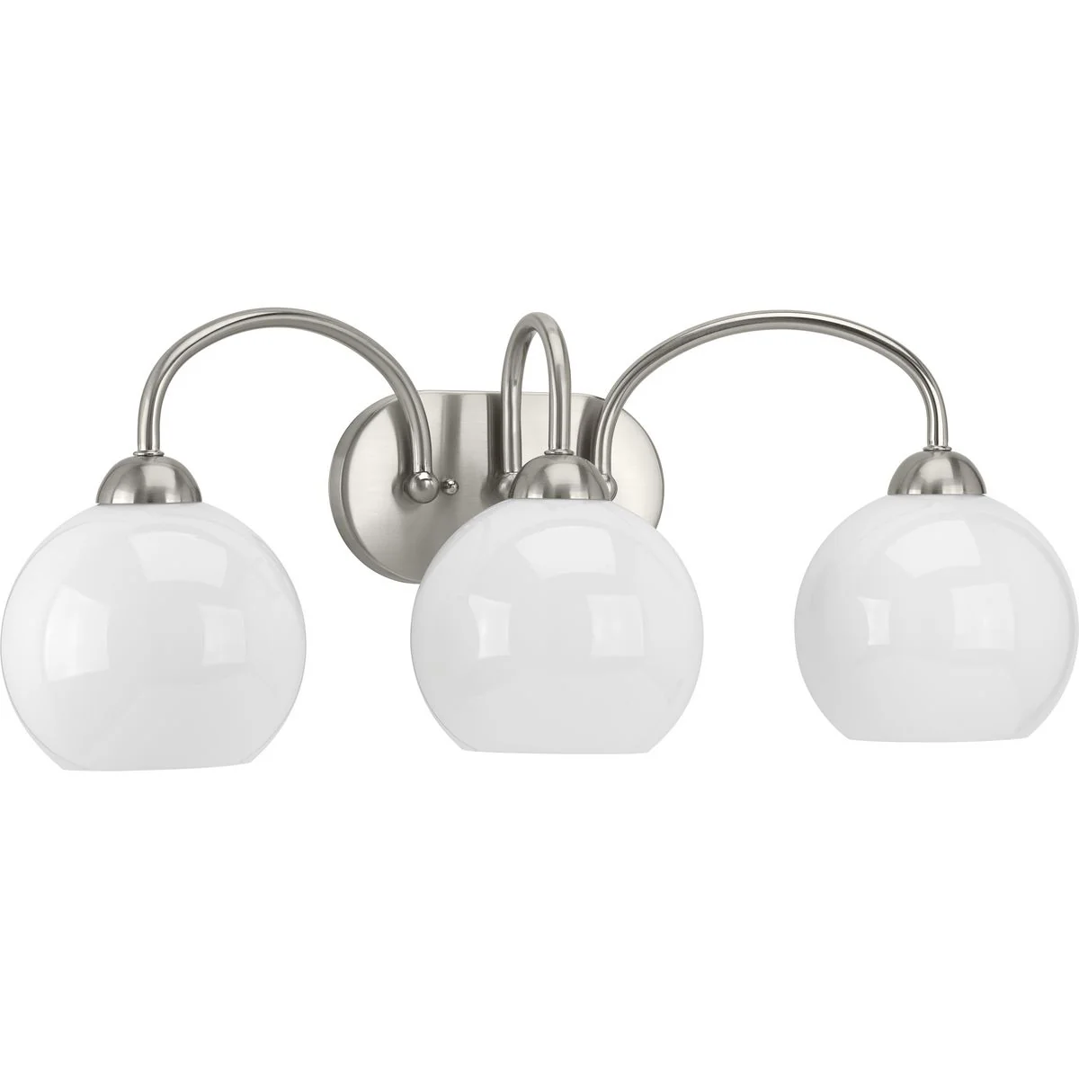 Carisa Collection Three-Light Opal Glass Bath Vanity Light - Image 2