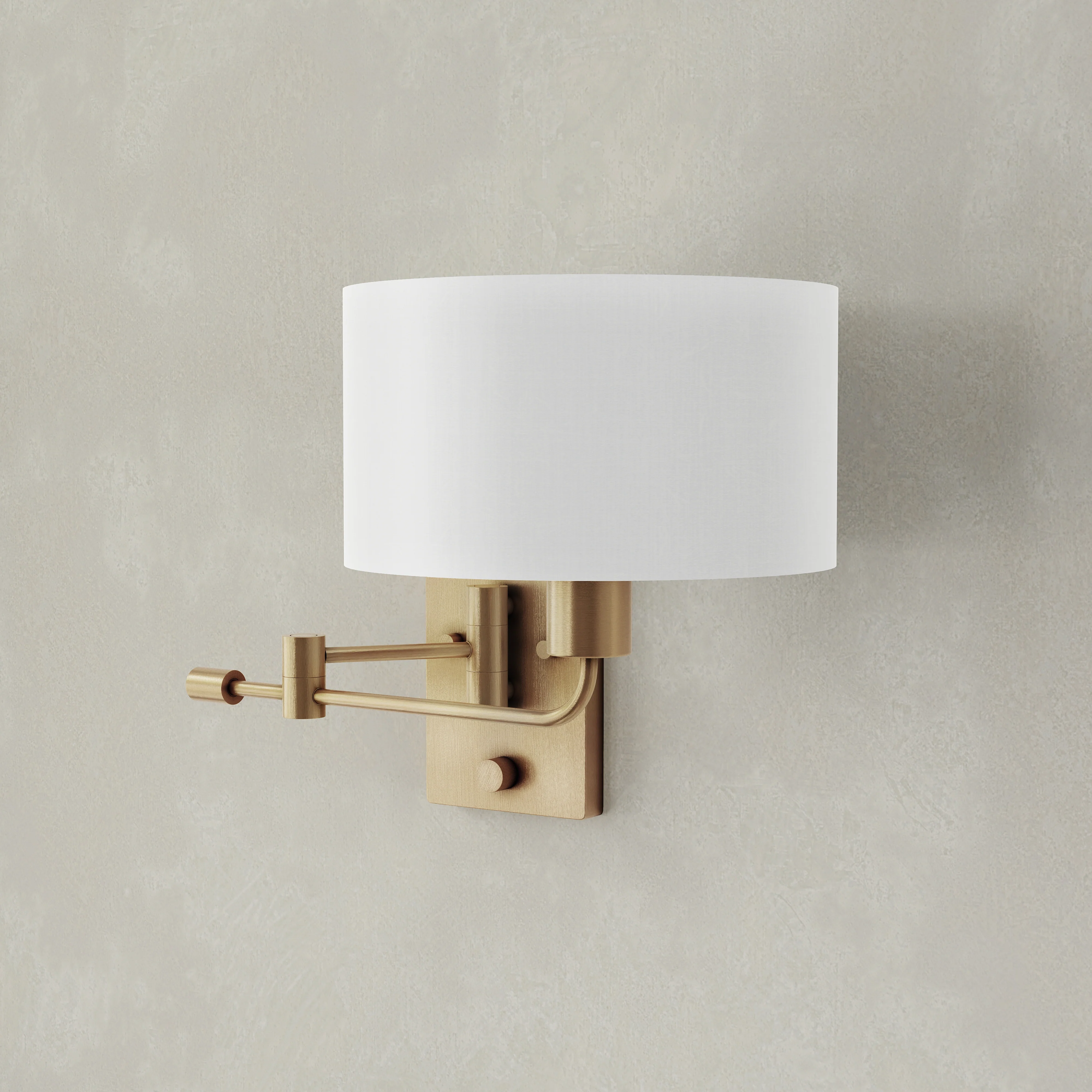 Carrick Collection One-Light Summer Linen Shade Wall Light