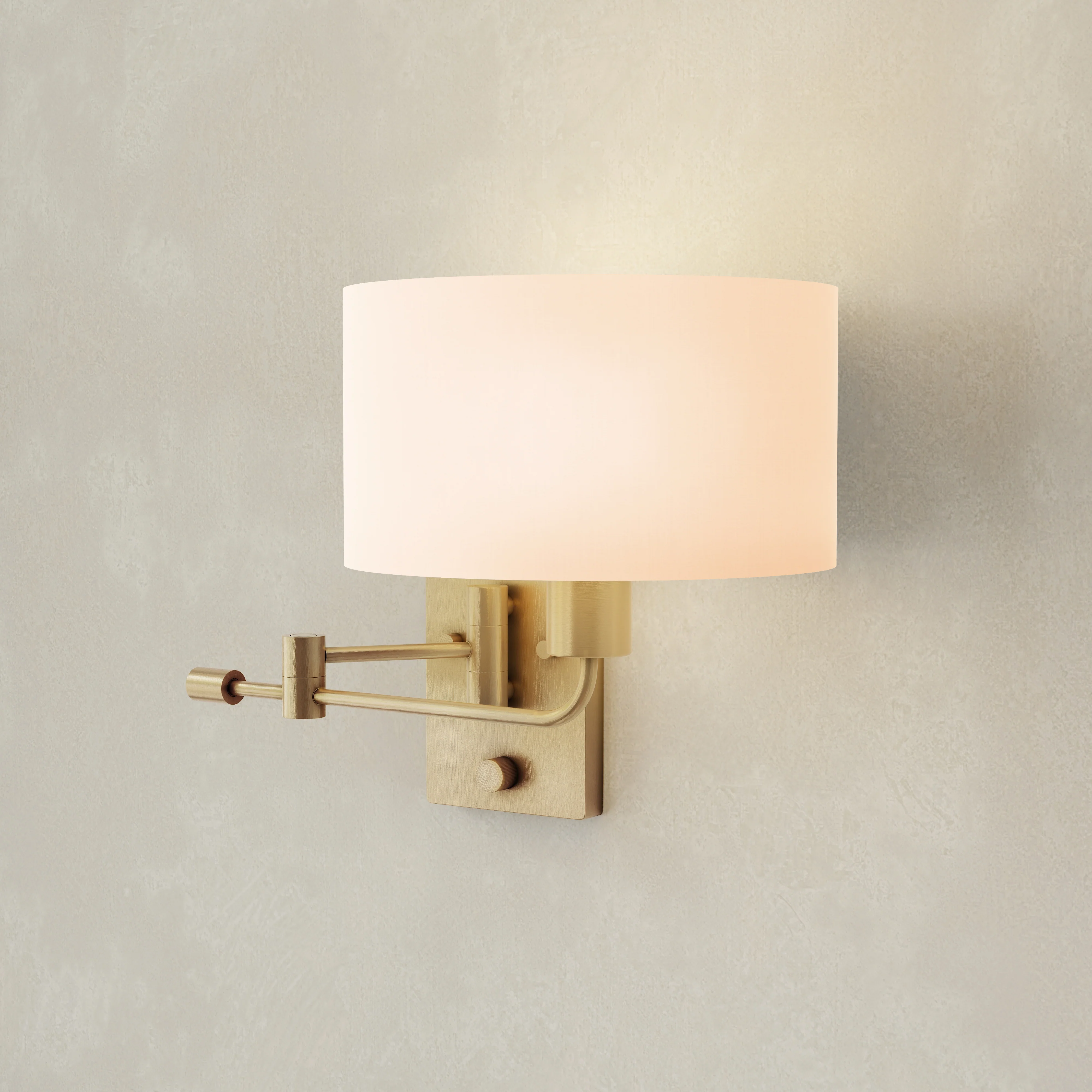 Carrick Collection One-Light Summer Linen Shade Wall Light - Image 2