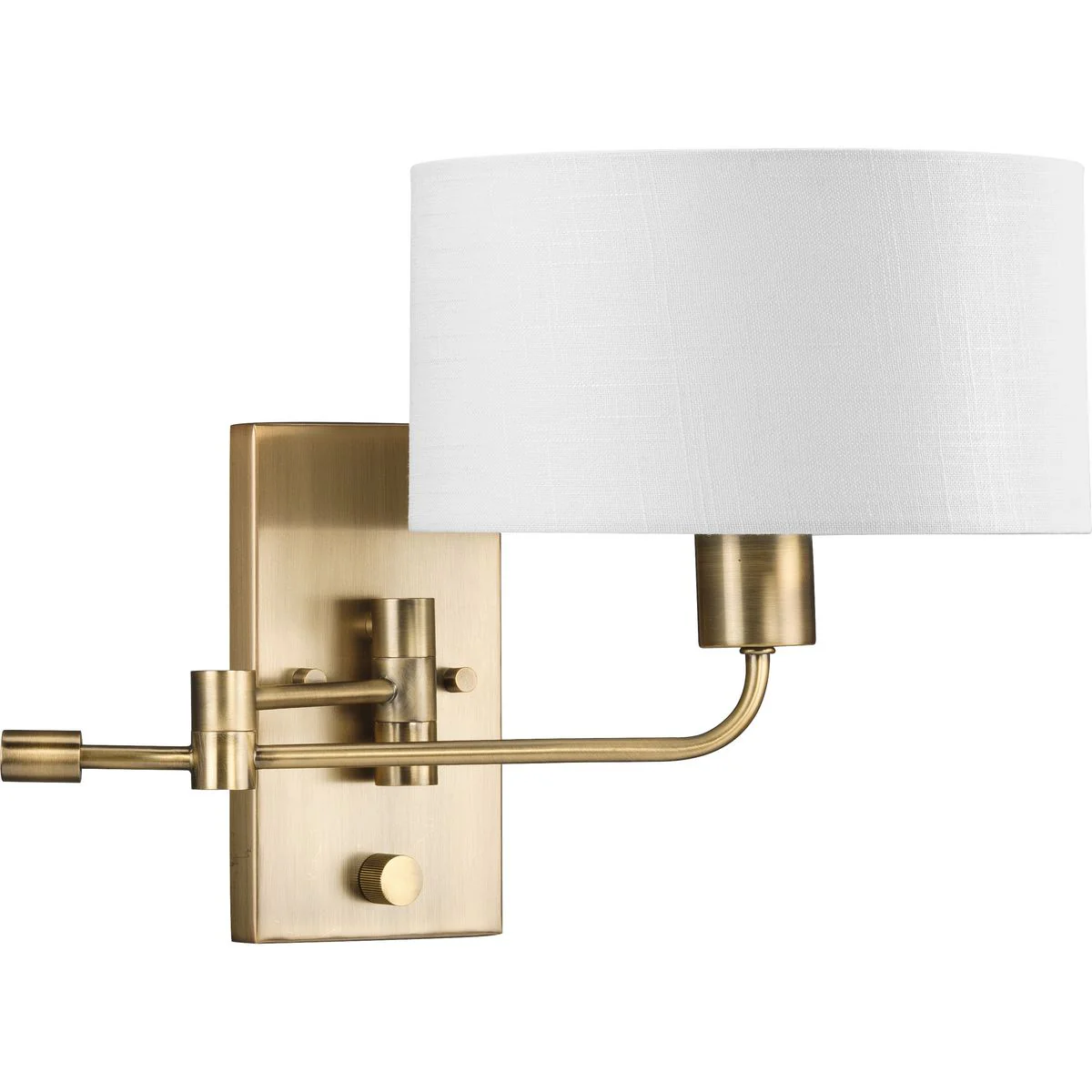Carrick Collection One-Light Summer Linen Shade Wall Light - Image 3