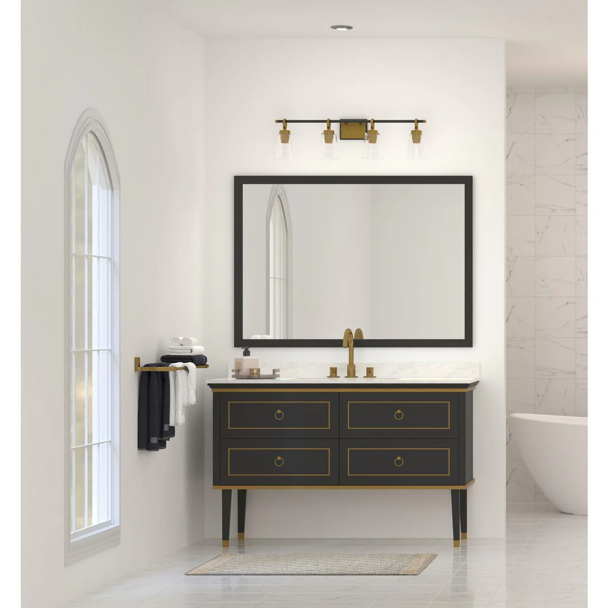 Cassell Collection Four-Light Bath & Vanity Light - Image 3
