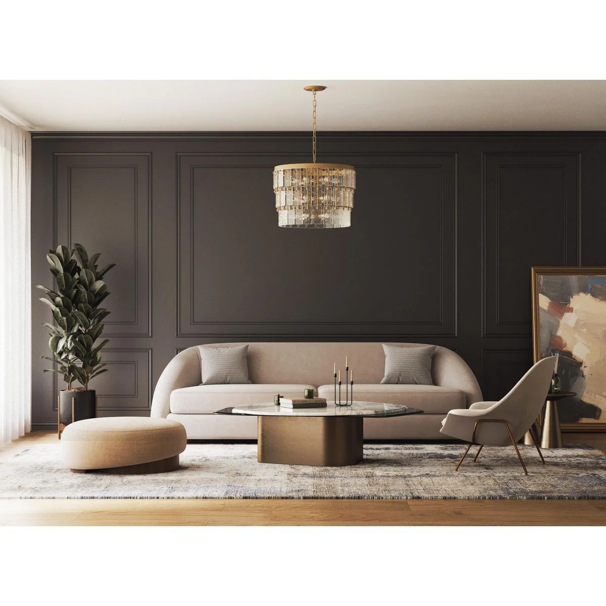 Chevall Collection Nine-Light Organic Chandelier - Image 3