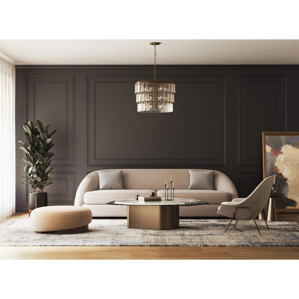 Chevall Collection Nine-Light Organic Chandelier - Image 4