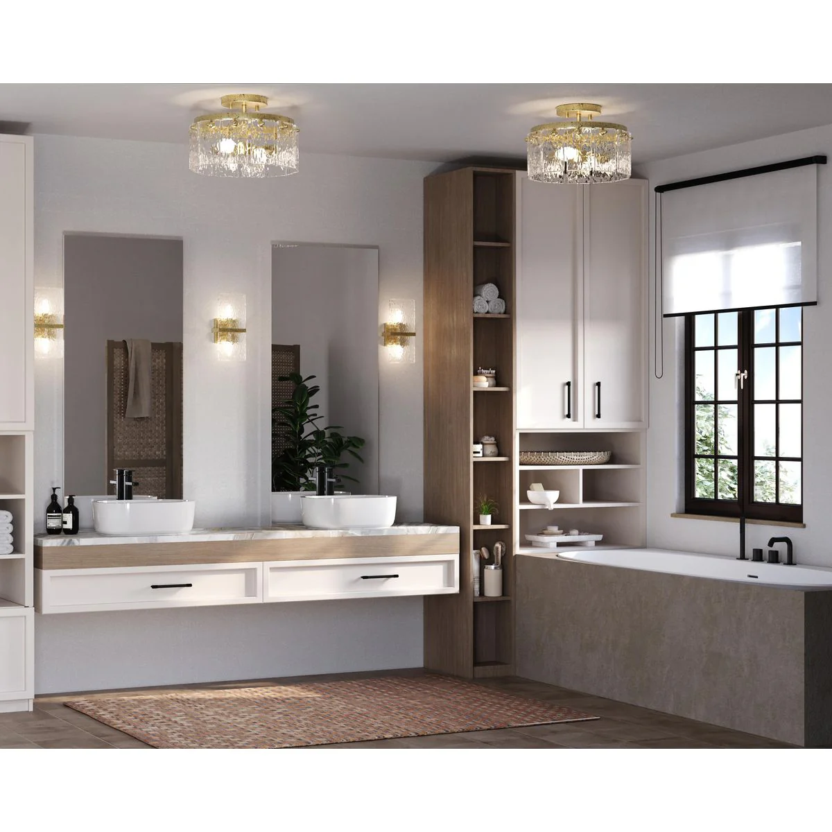 Chevall Collection Two-Light 12.62 in. Flush Mount Light - Image 3