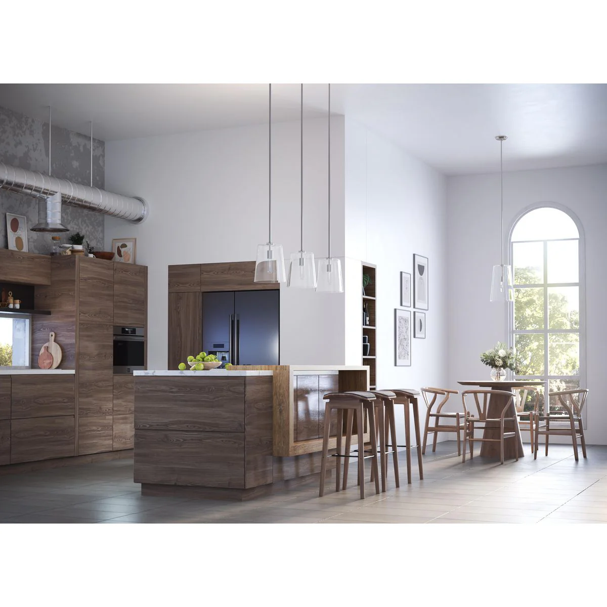 Clarion Collection One-Light Clear Glass Pendant Light - Image 8