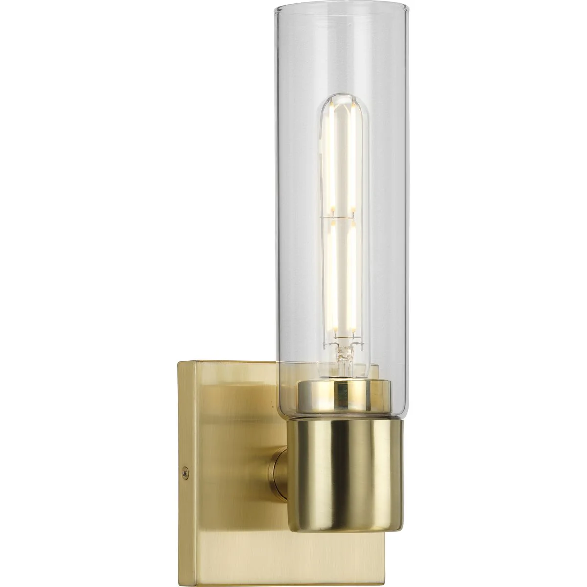 Clarion Collection One-Light Glass Bath Vanity Wall Light