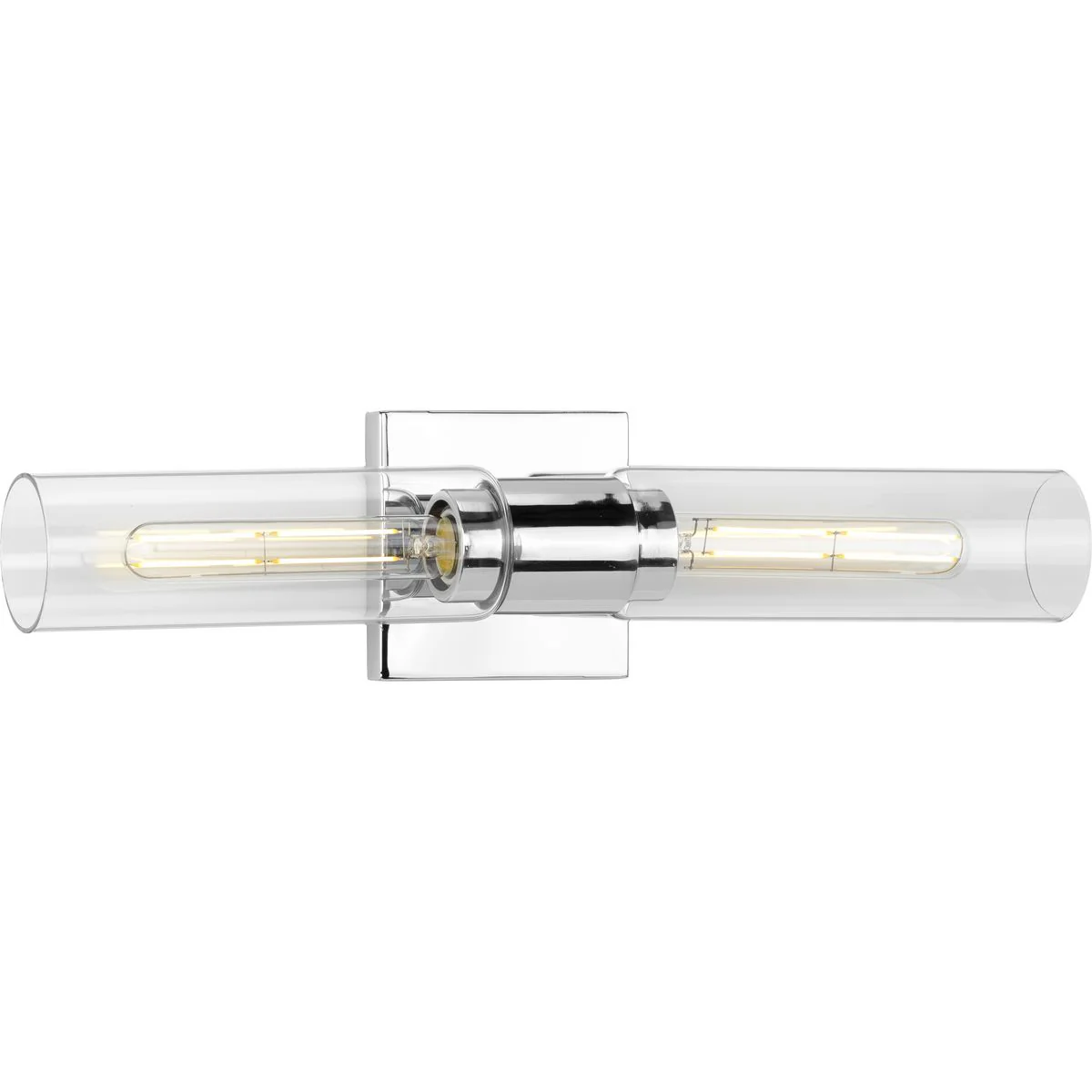 Clarion Collection Two-Light Clear Glass Bath Vanity Wall Light - Image 6