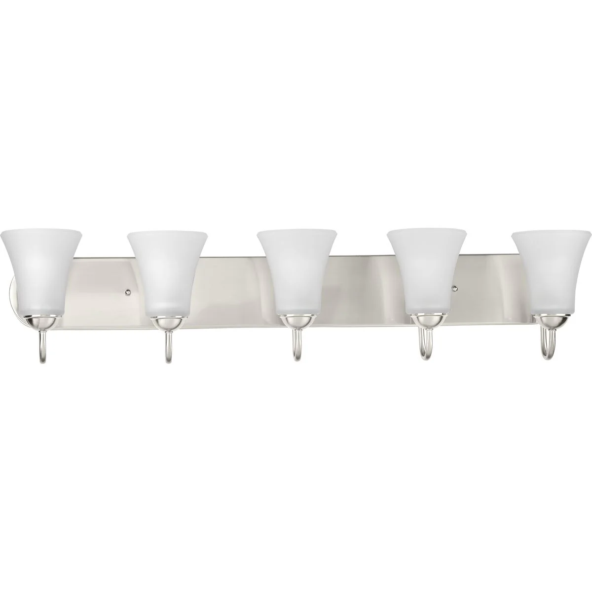 Classic Collection Five-Light Etched Glass Bath Vanity Light - Image 2