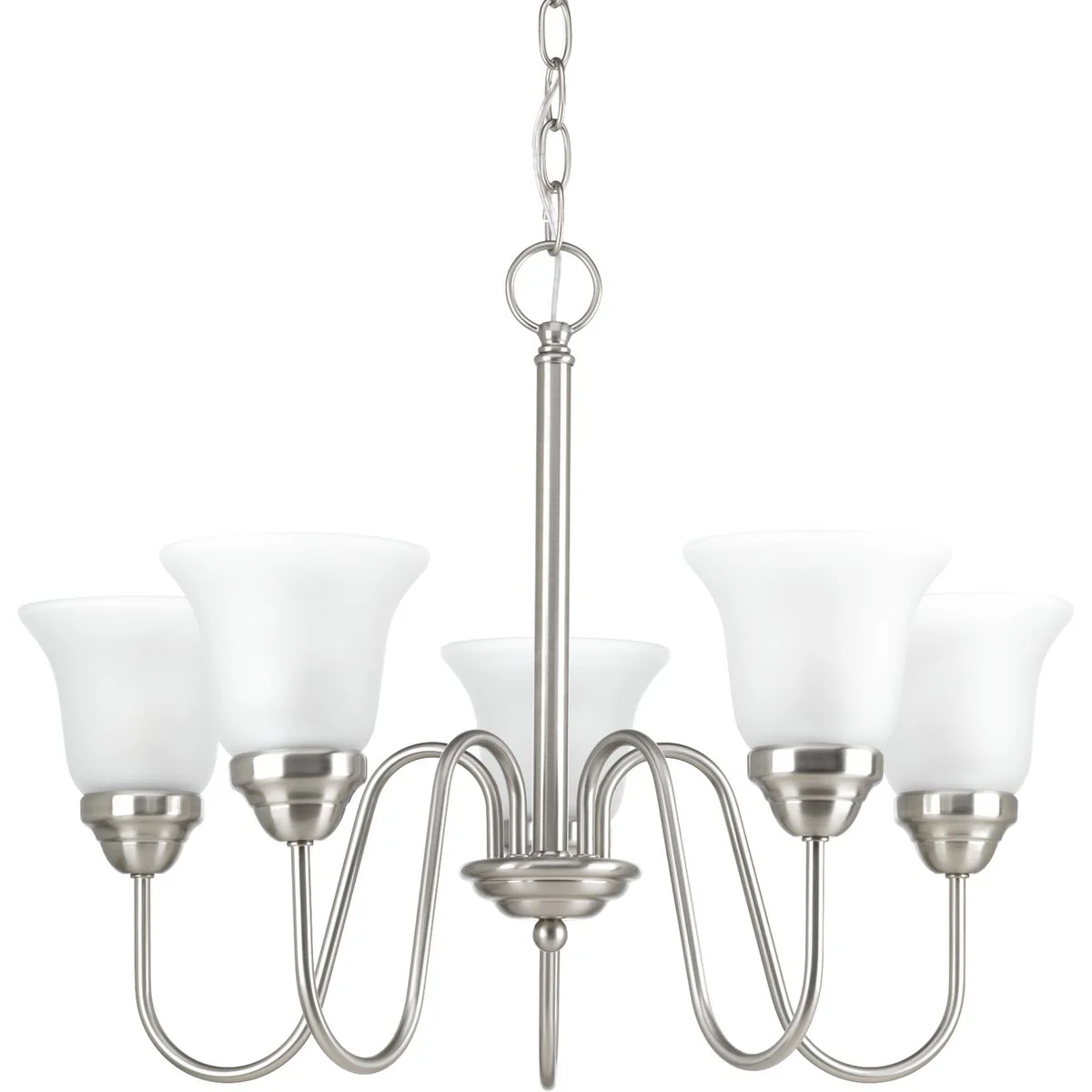 Classic Collection Five-Light Etched Glass Chandelier Light