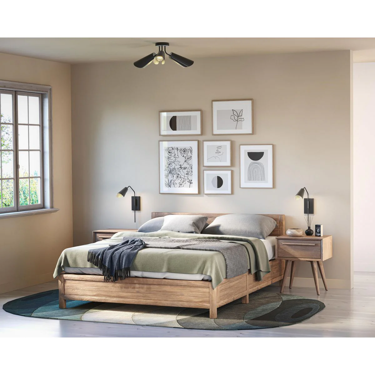 Cornett Collection 24.12 in. Three-Light Flush Mount Light - Image 6