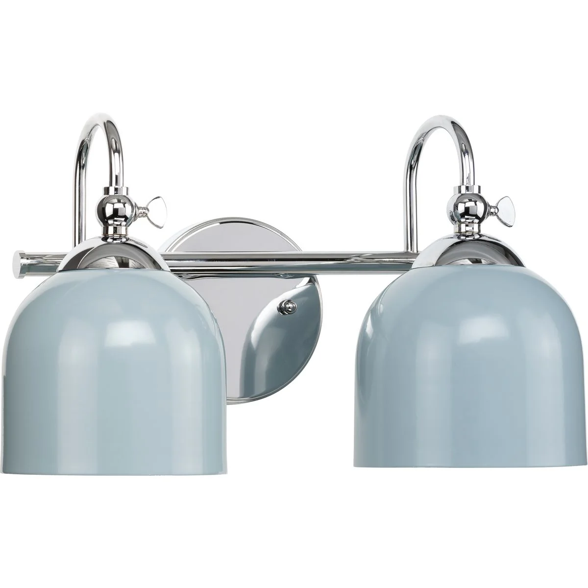 Dalton Collection Two-Light Metal Shade Bath Vanity Light - Image 2
