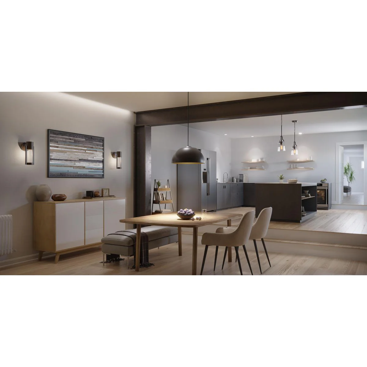 Dome Collection One-Light LED Pendant - Image 2
