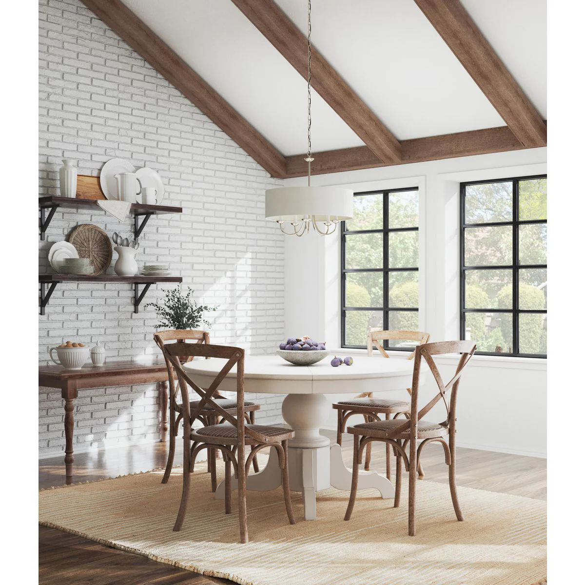 Drum Shade Collection Five-Light Chandelier Light - Image 5