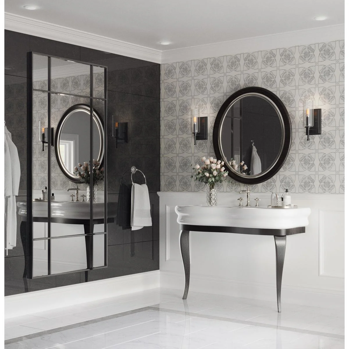 Elara Collection One-Light Clear Glass Bath Vanity Light - Image 5