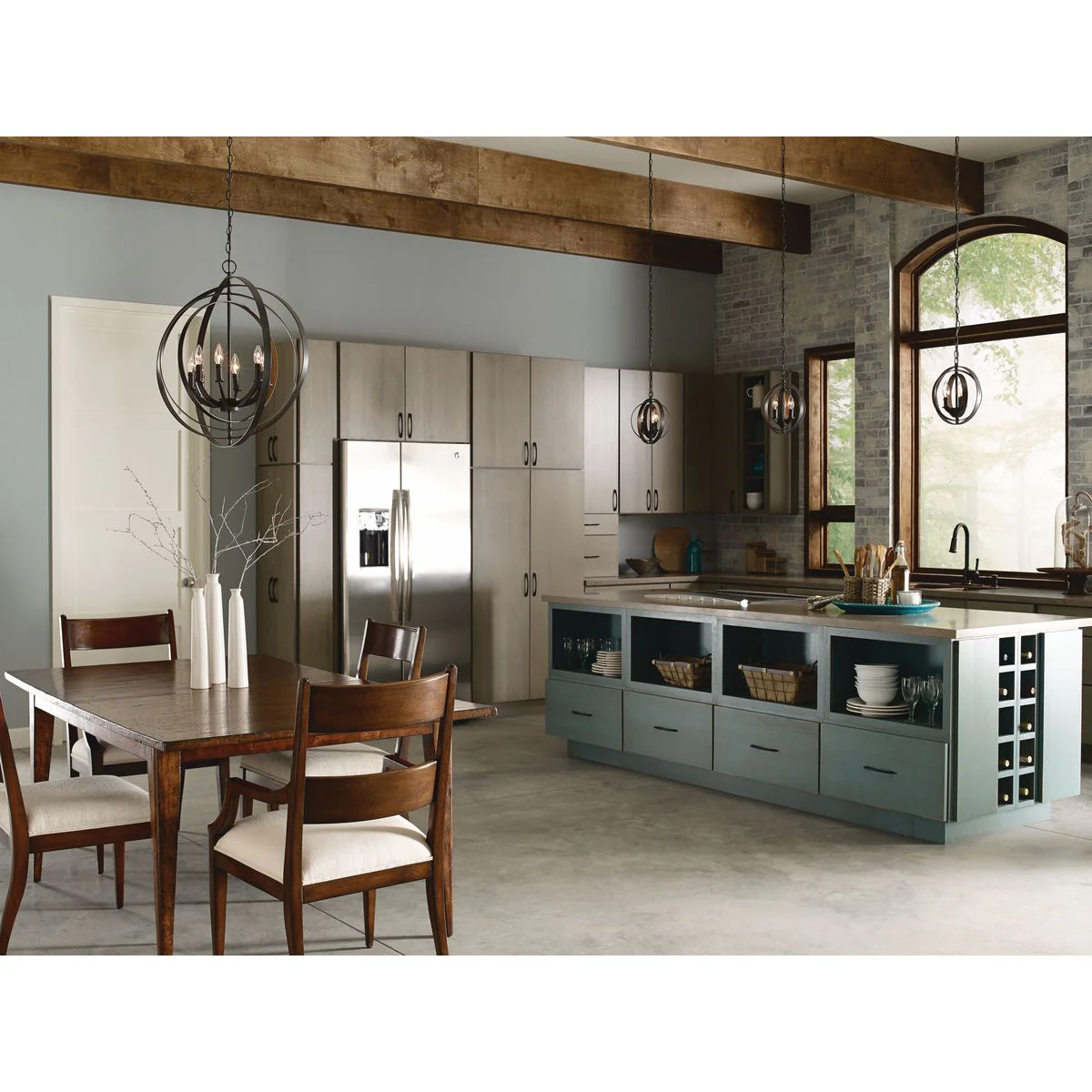 Equinox Collection Eight-Light Oval Pendant - Image 3