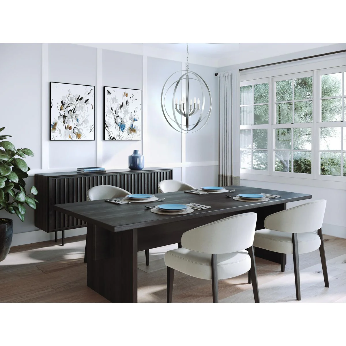 Equinox Collection Six-Light Sphere Pendant Light - Image 6