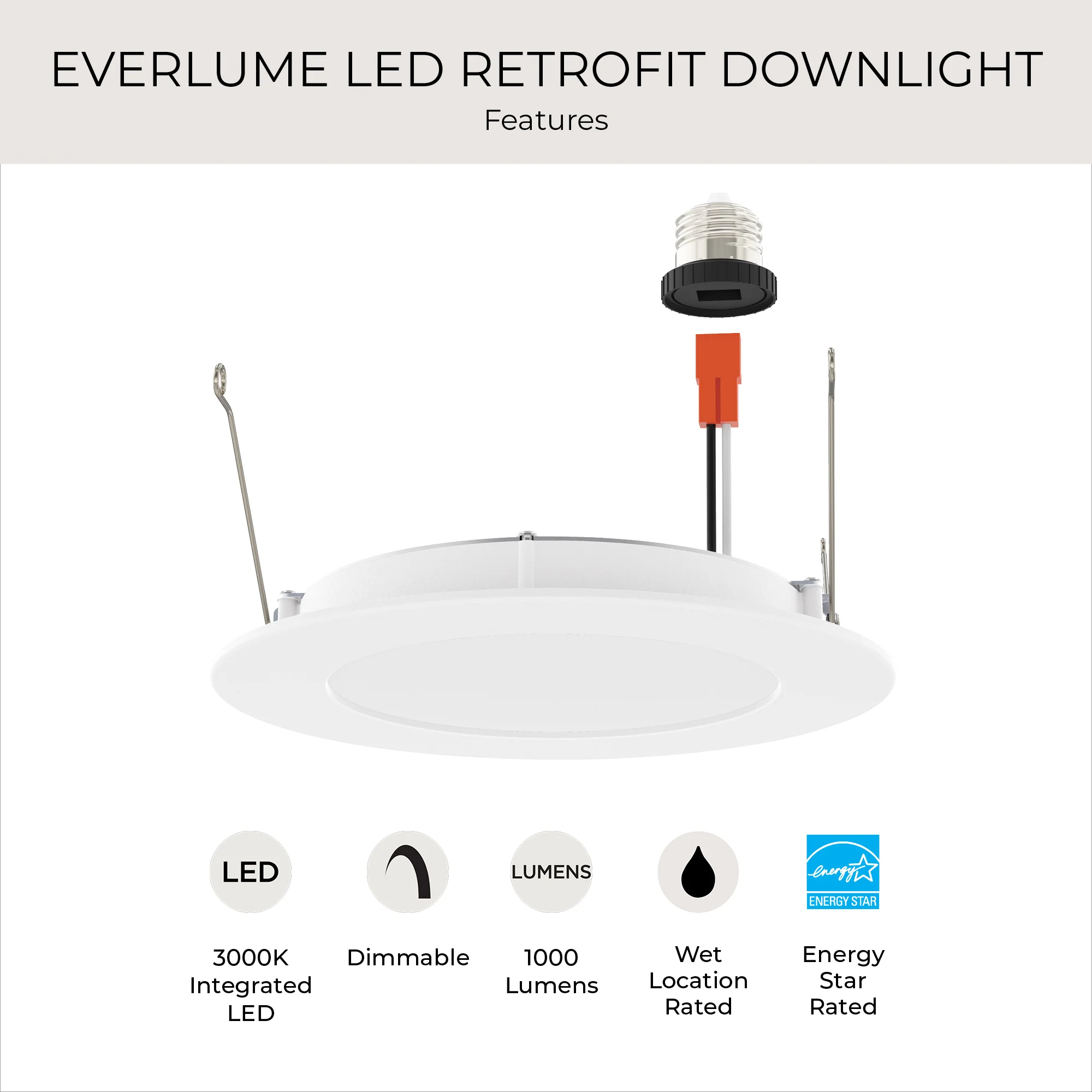 Everlume Collection 6 in. Retrofit Trim for Recessed Housings - Image 11