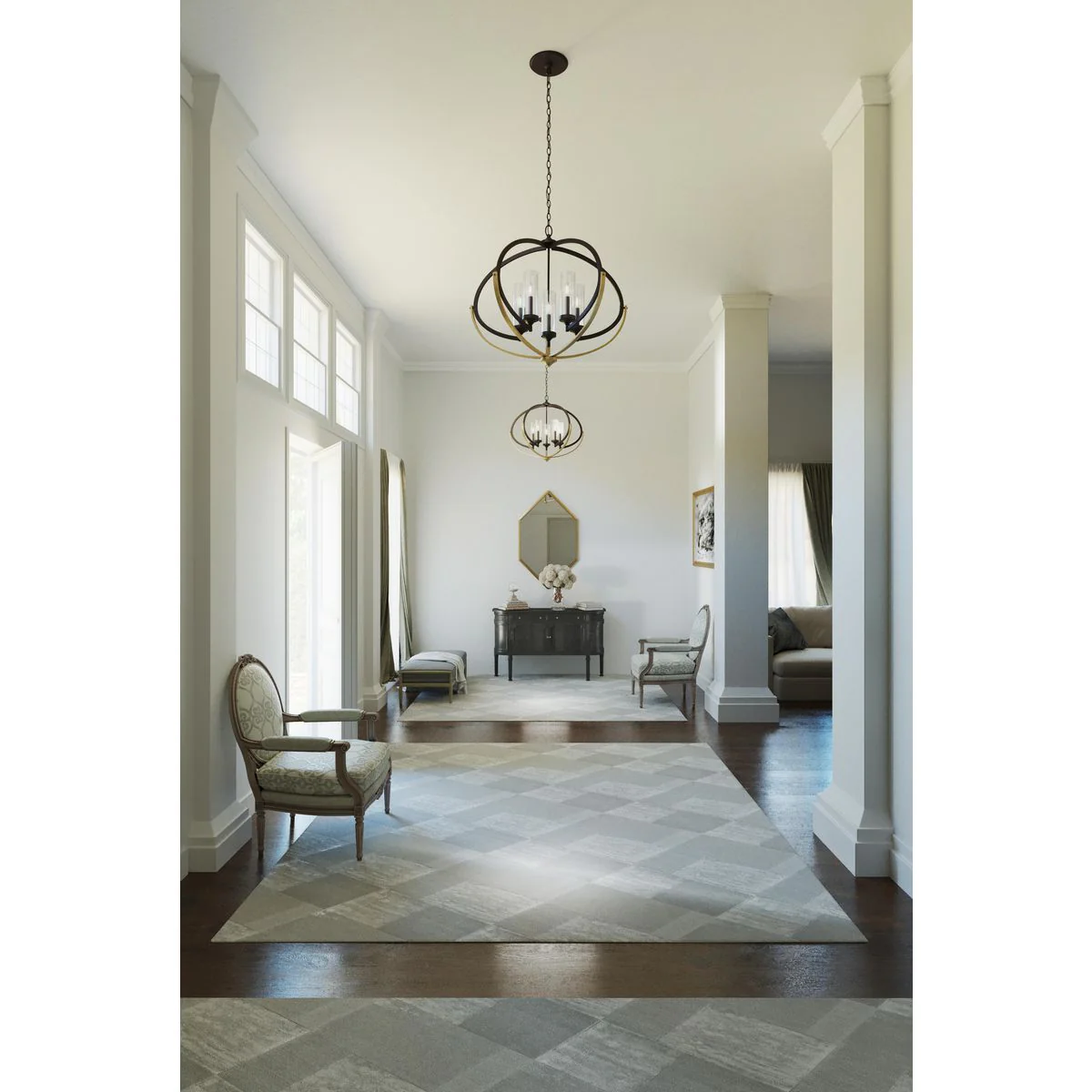 Evoke Collection Five-Light Clear Glass Chandelier Light P40017 - Image 4