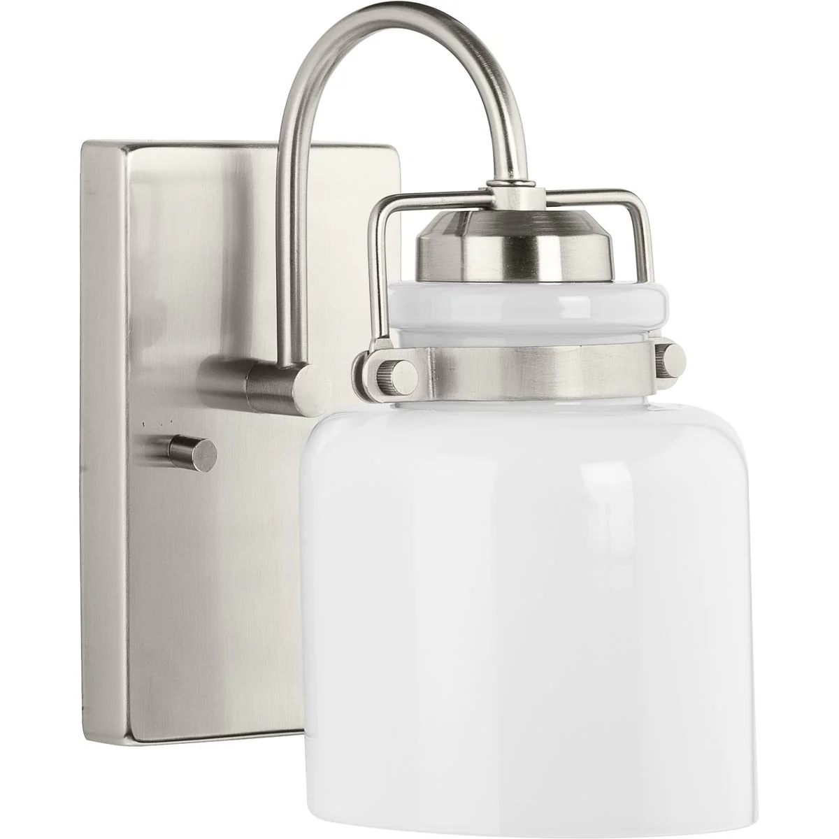 Fessler Collection One-Light Opal Glass Bath Light
