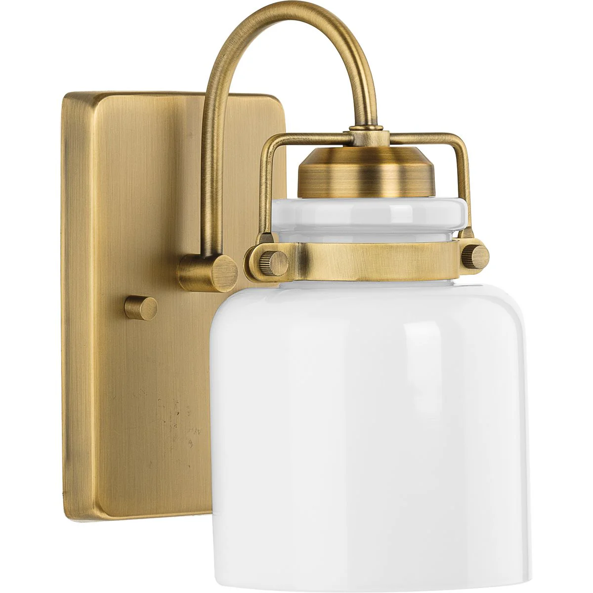 Fessler Collection One-Light Opal Glass Bath Light - Image 3
