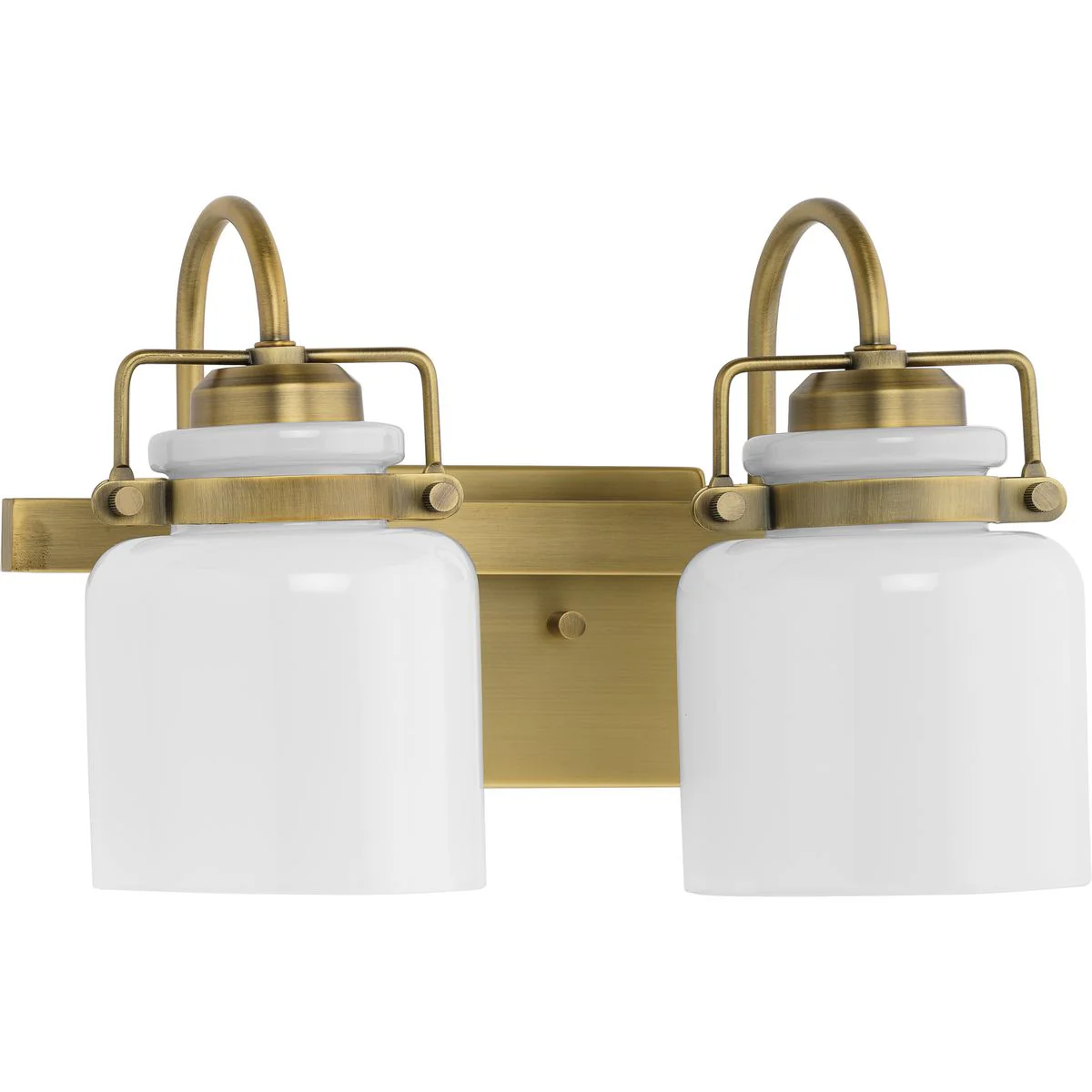 Fessler Collection Two-Light Opal Glass Bath Light - Image 2