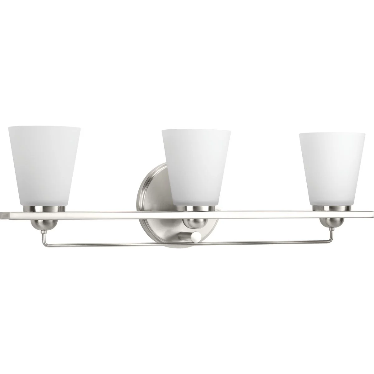 Flight Collection Three-Light Etched Glass Bath Vanity Light