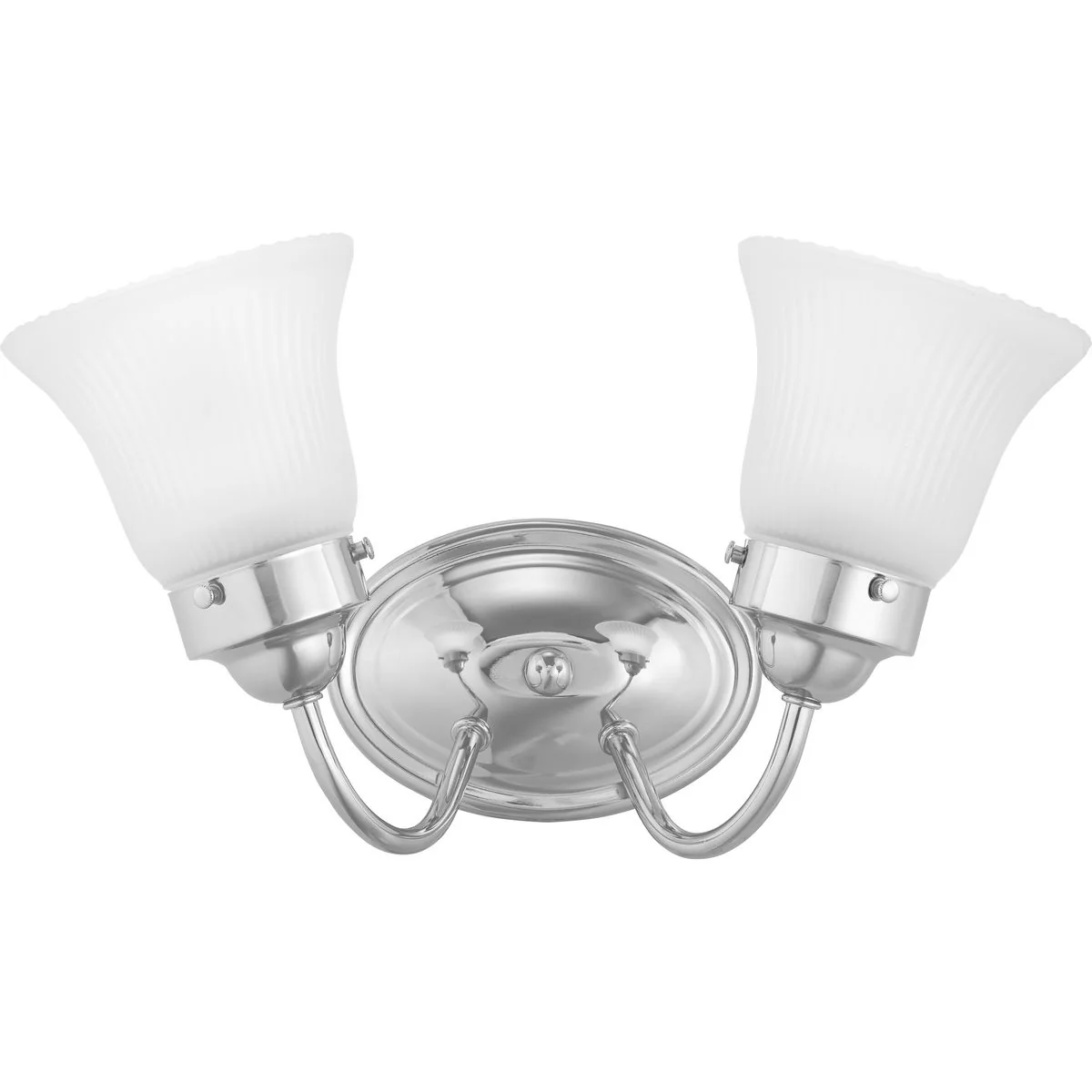 Fluted Glass Collection Two-Light Bath & Vanity Etched Glass