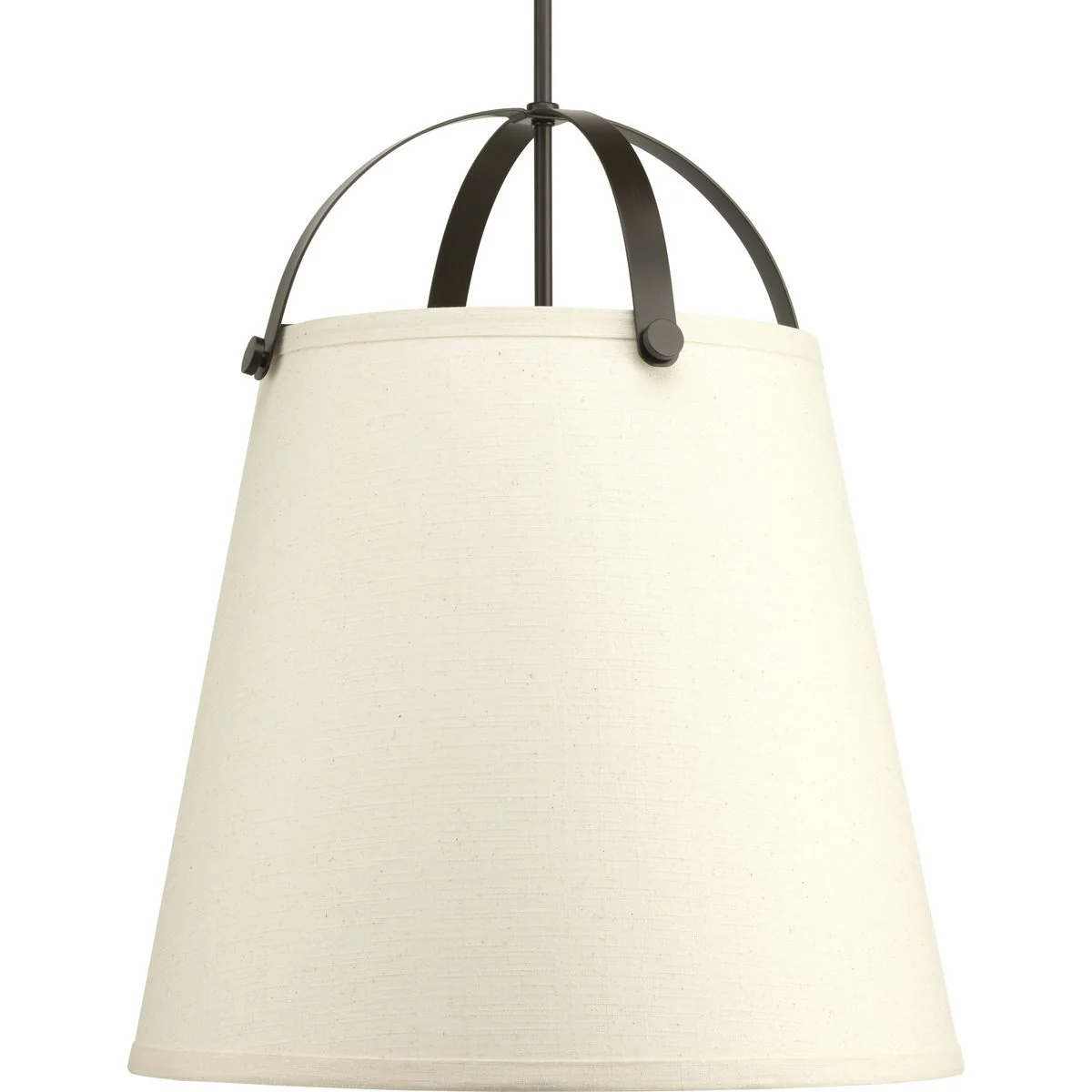 Galley Collection Three-Light Linen Shade Pendant Light - Image 2