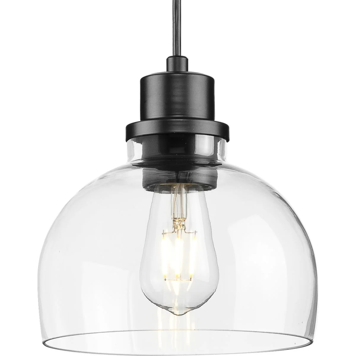 Garris Collection One-Light Clear Glass Mini-Pendant