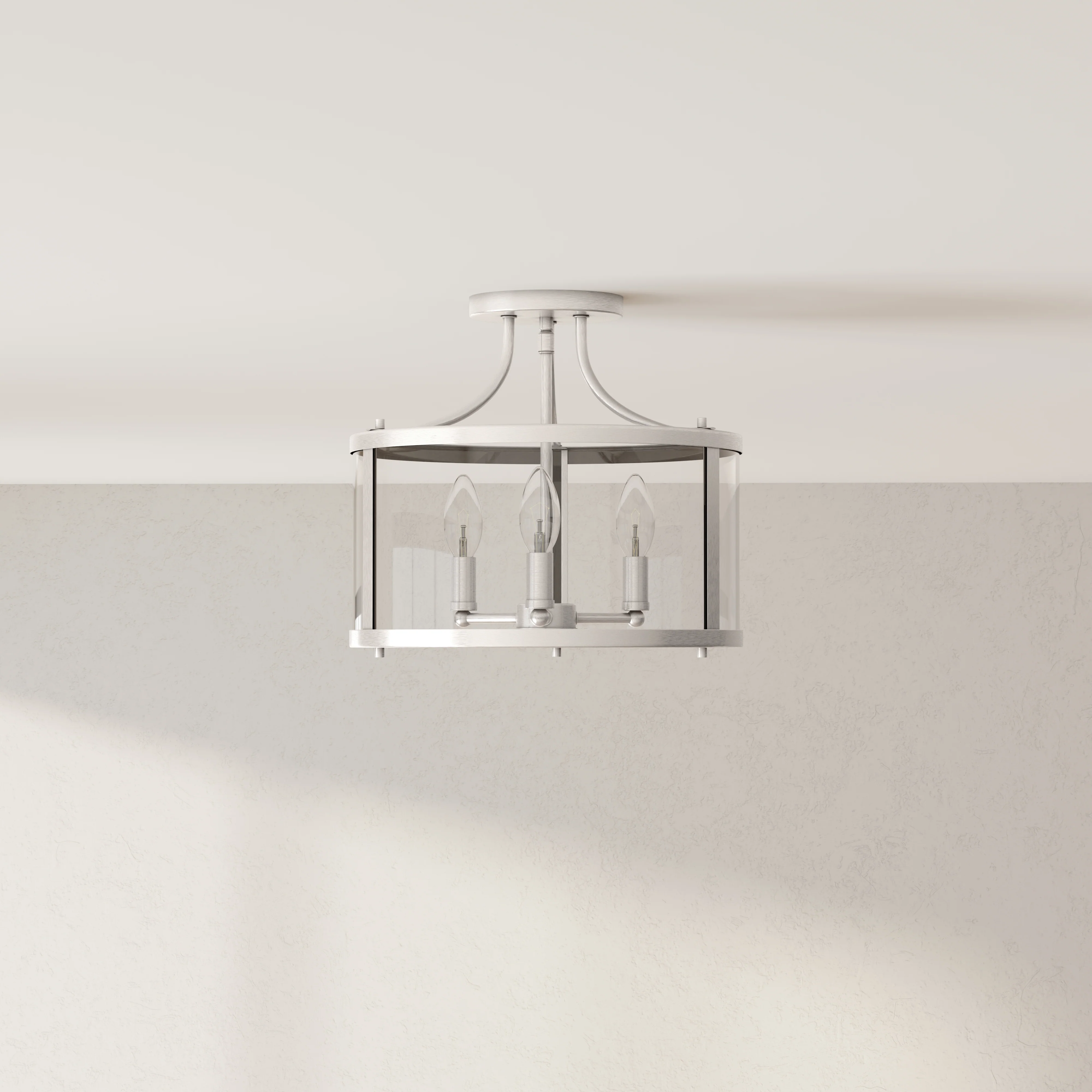 Gilliam Collection 13 in. Three-Light Semi-Flush Mount