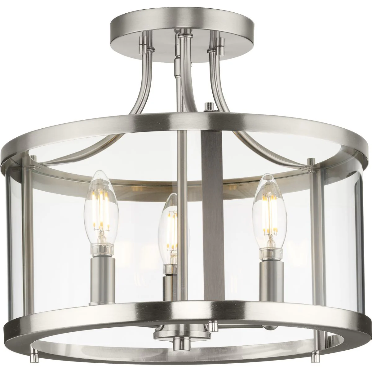 Gilliam Collection 13 in. Three-Light Semi-Flush Mount - Image 3