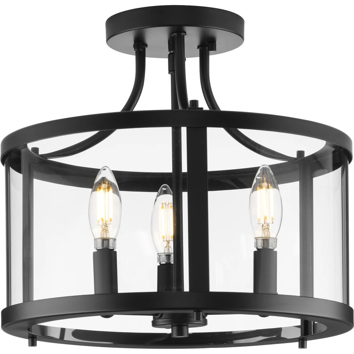 Gilliam Collection 13 in. Three-Light Semi-Flush Mount - Image 4