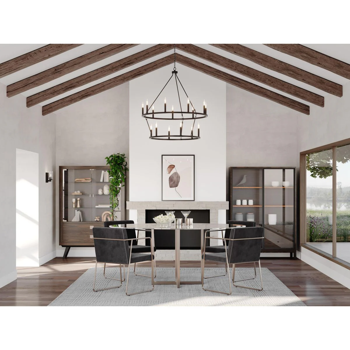 Gilliam Collection Fifteen-Light Chandelier - Image 4