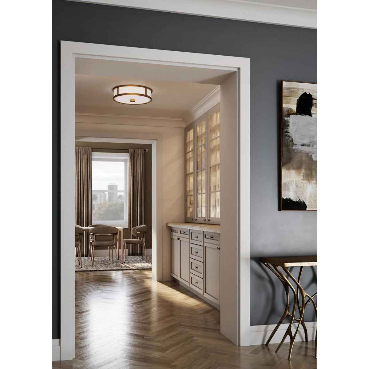 Gilliam Collection Three-Light Flush Mount - Image 4