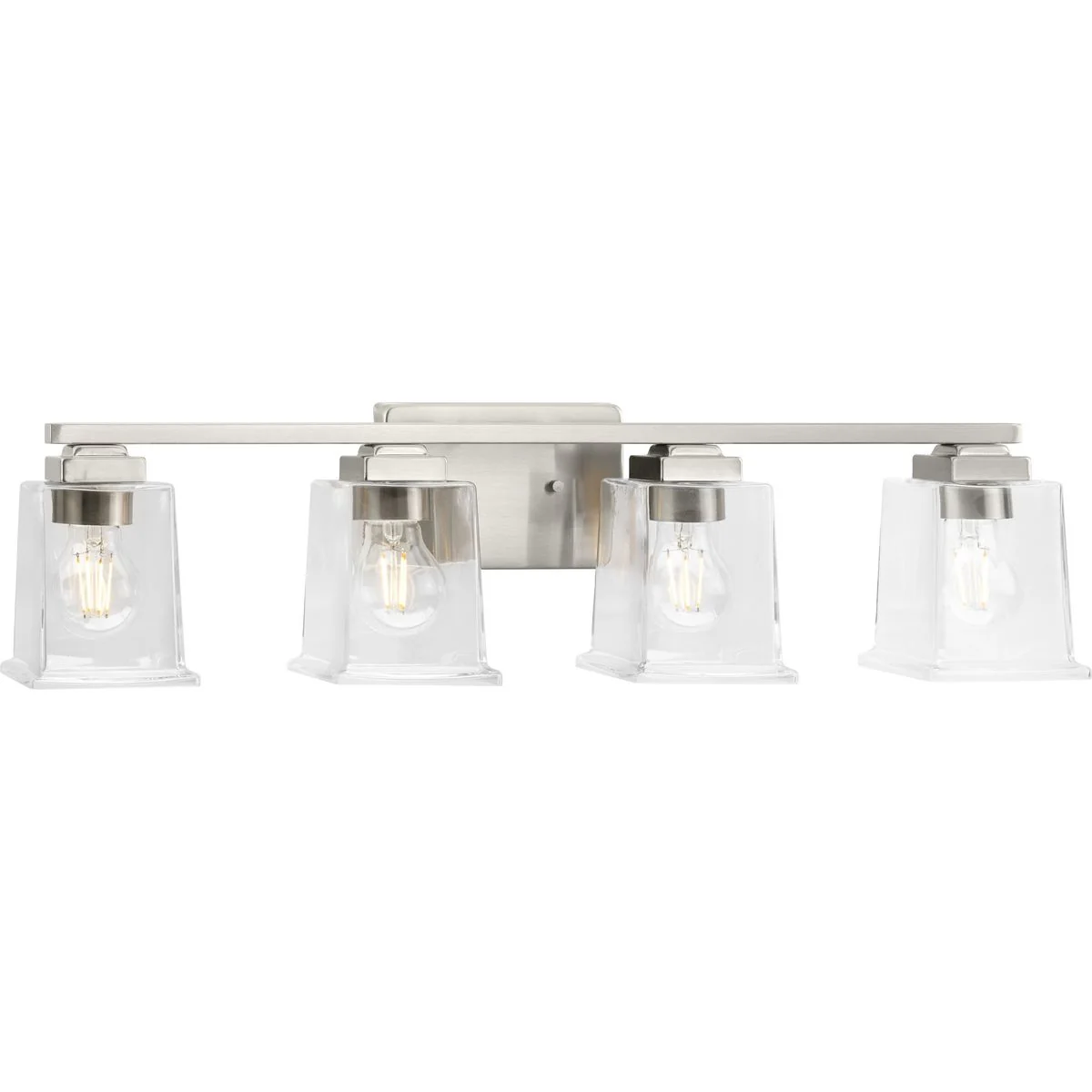 Gilmour Collection Four-Light Clear Glass Bath Vanity Light
