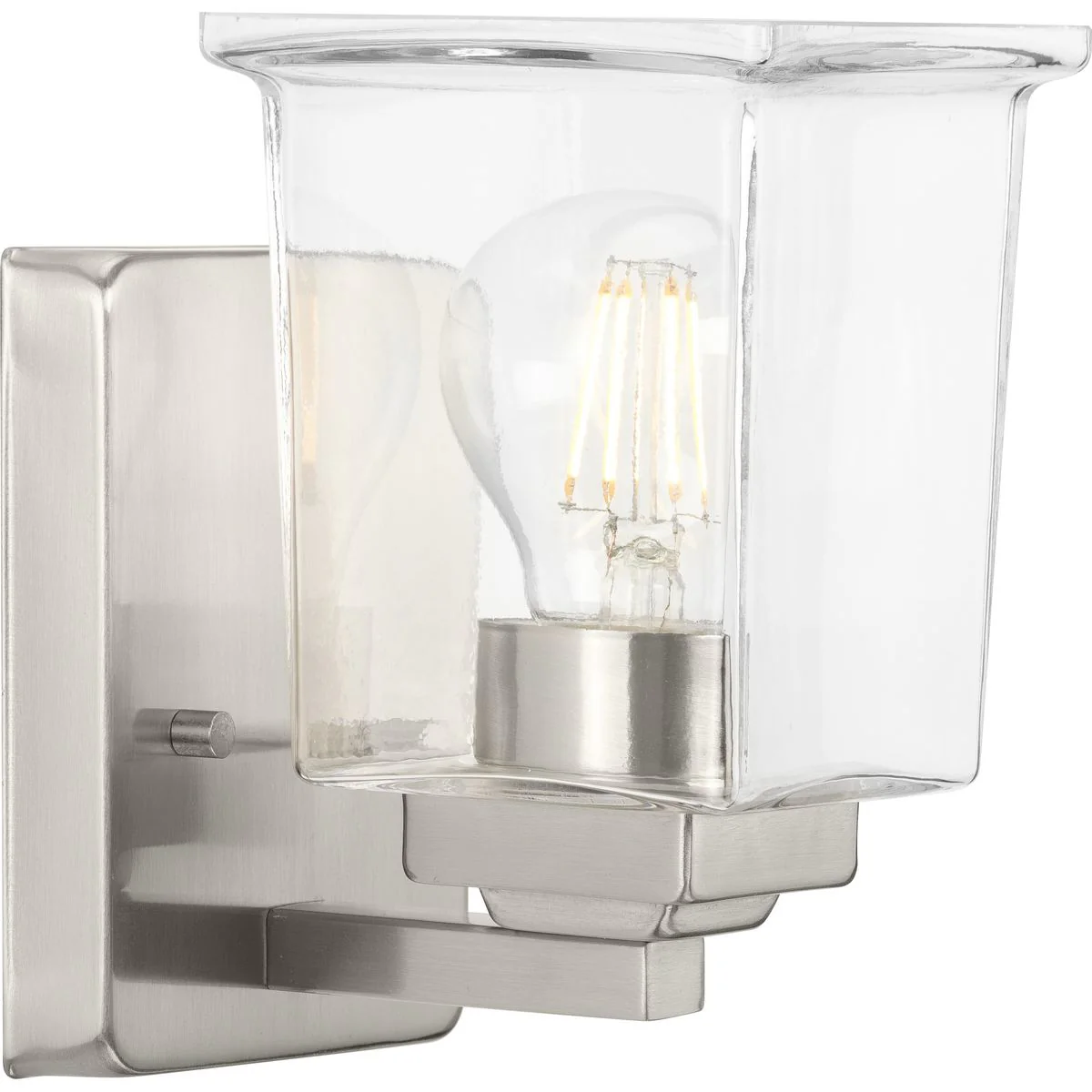 Gilmour Collection One-Light Clear Glass Bath Vanity Light