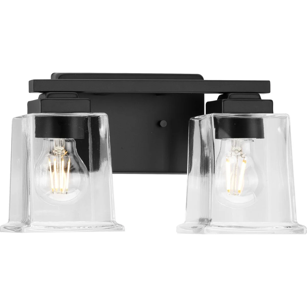 Gilmour Collection Two-Light Clear Glass Bath Vanity Light