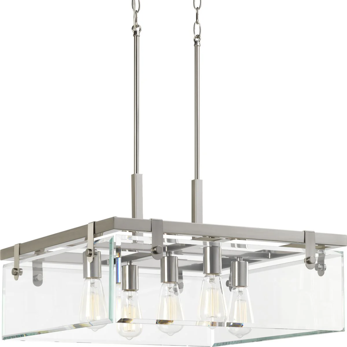 Glayse Collection Five-Light Clear Glass Pendant Light