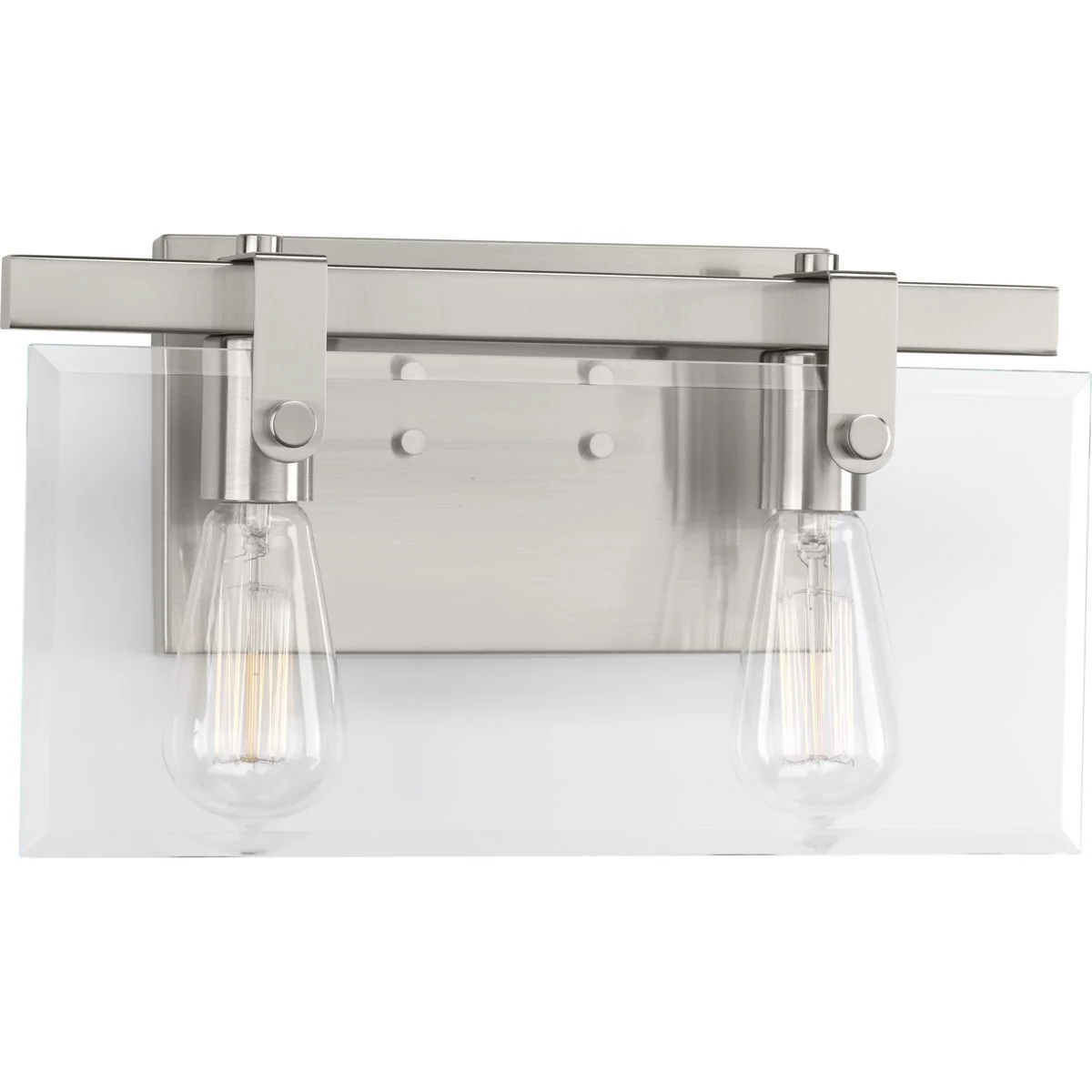 Glayse Collection Two-Light Clear Glass Bath Vanity Light - Image 2