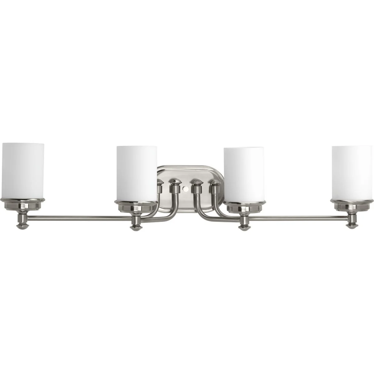 Glide Collection Four-Light Etched Opal Glass Bath Vanity Light