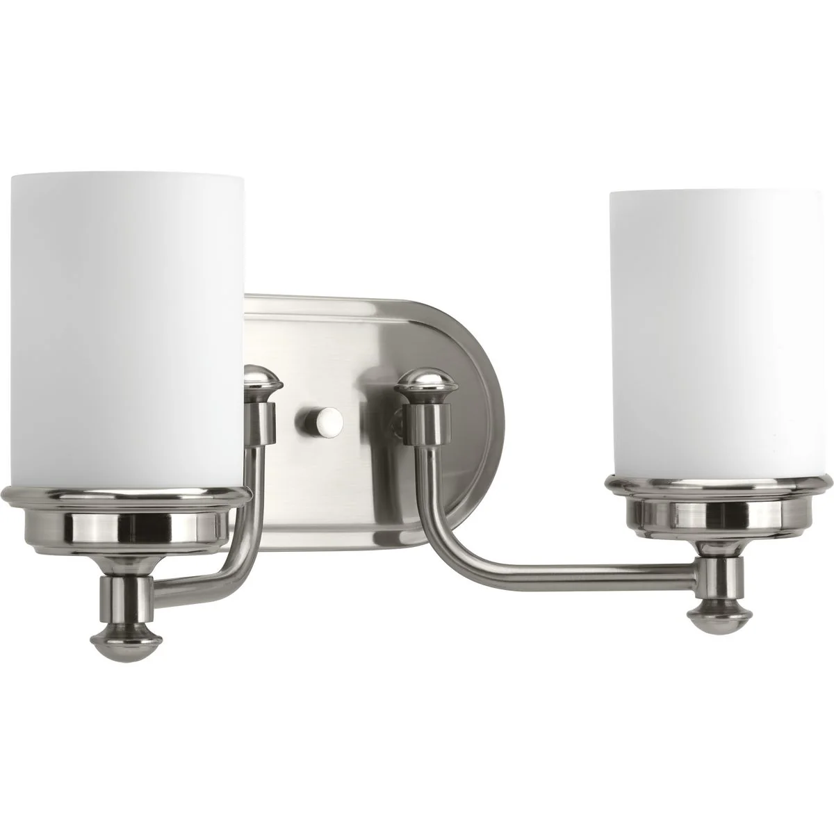 Glide Collection Two-Light Etched Opal Glass Bath Vanity Light - Image 2