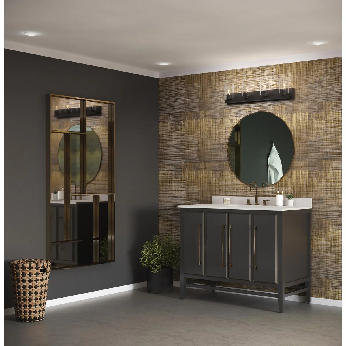 Goodwin Collection Four-Light Vanity Light with Clear Glass - Image 4