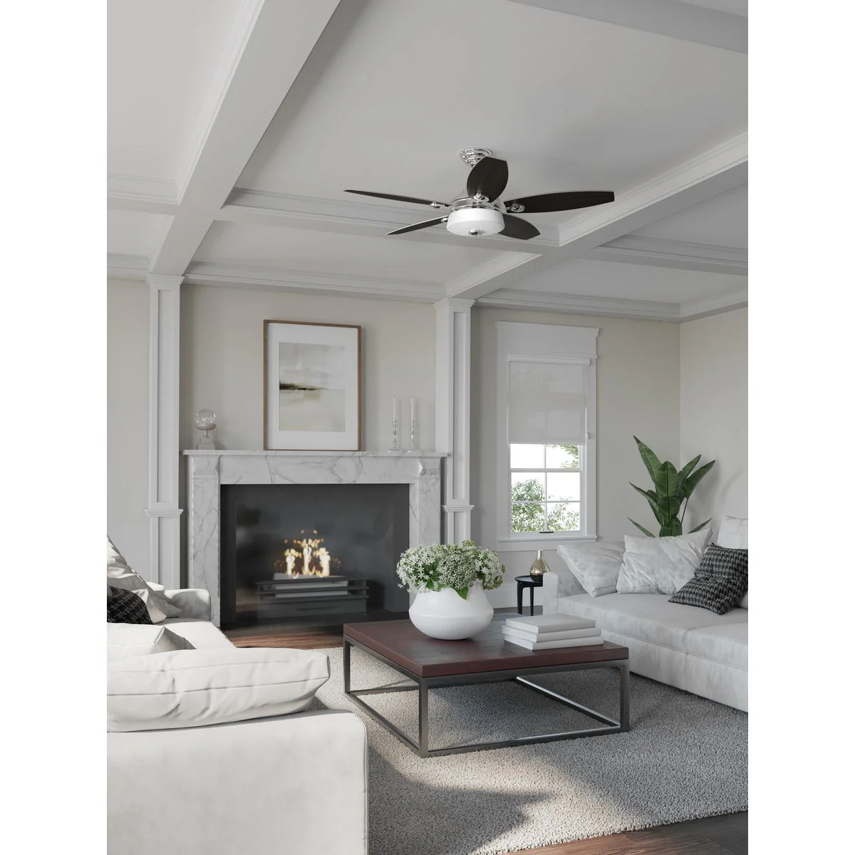 Graceful Collection 54" 5 Blade Fan w/ LED Light - Image 5