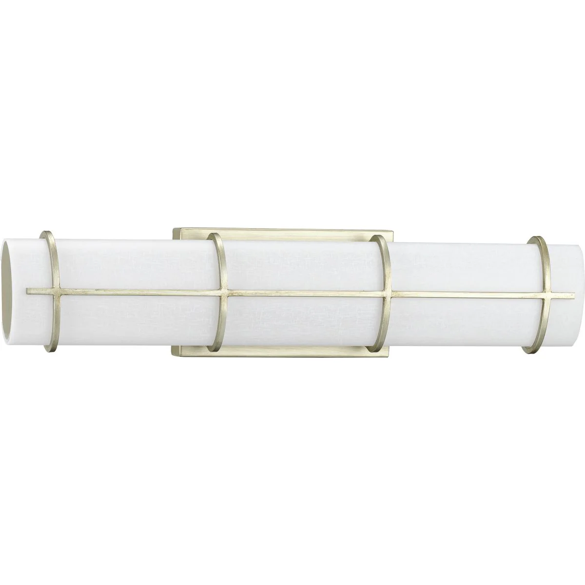 Grid LED Collection 22-inch White Linen Acrylic Bath Vanity Wall Light - Image 2