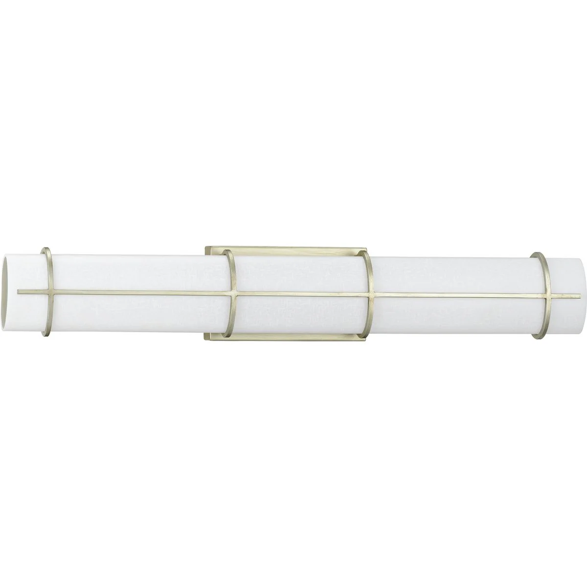 Grid LED Collection 30-inch White Linen Acrylic Bath Vanity Wall Light