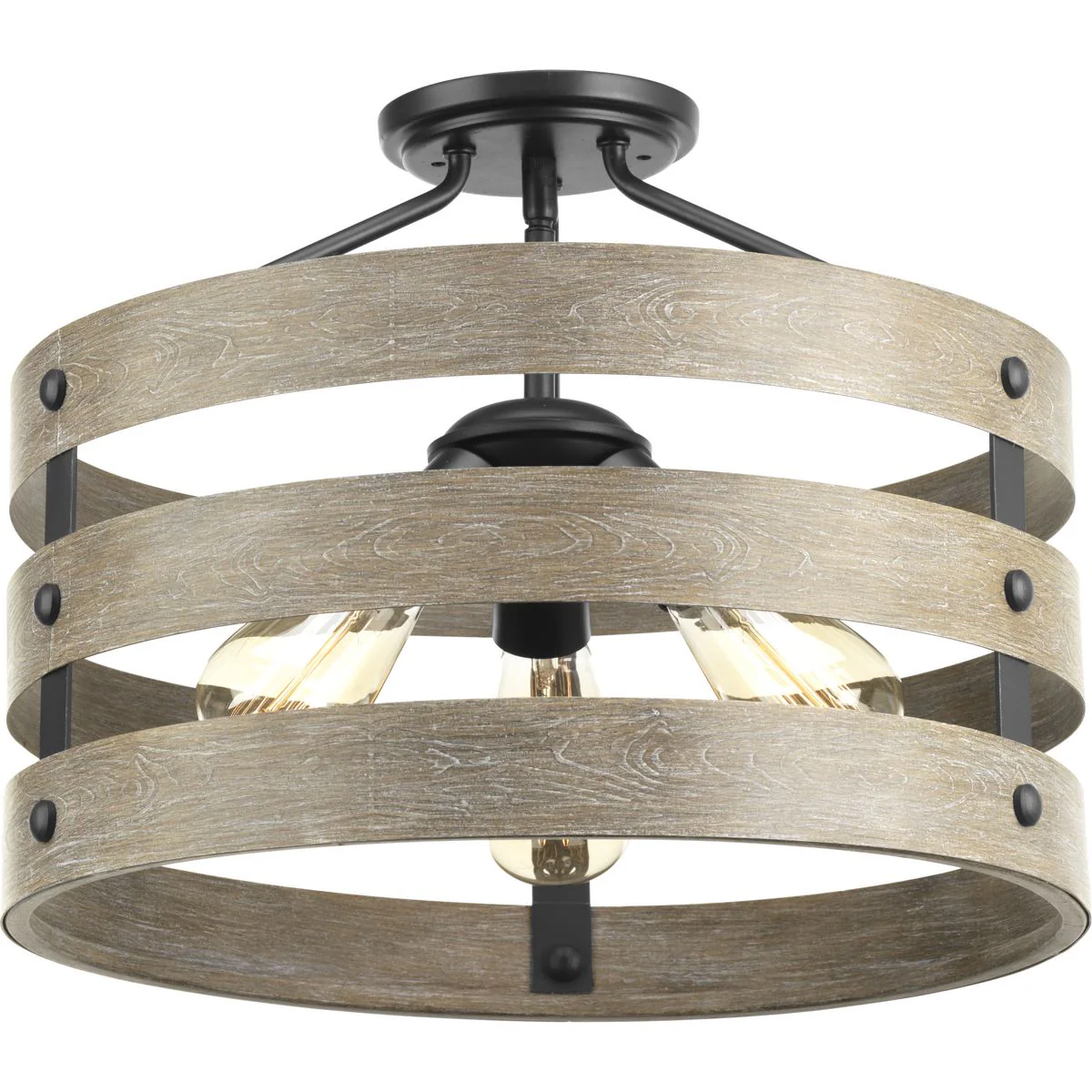 Gulliver Collection Three-Light 17" Semi-Flush Convertible