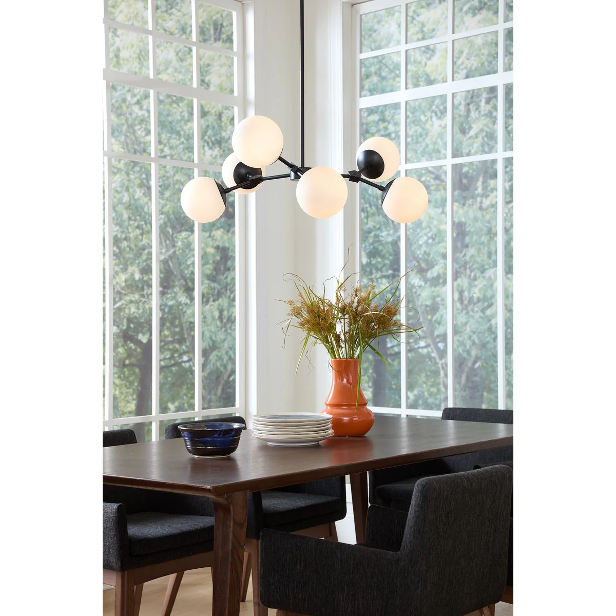 Haas Collection Six-Light Chandelier P400308 - Image 8