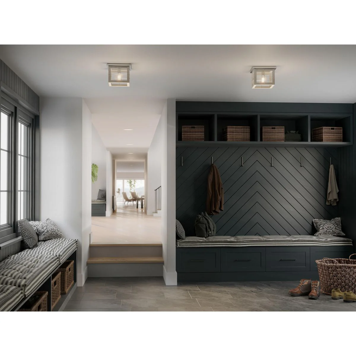 Hedgerow Collection One-Light Flush Mount Ceiling Light - Image 3