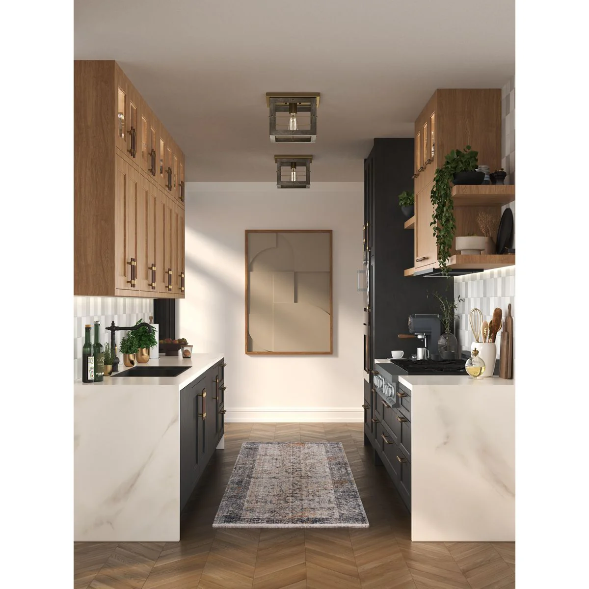Hedgerow Collection One-Light Flush Mount Ceiling Light - Image 4