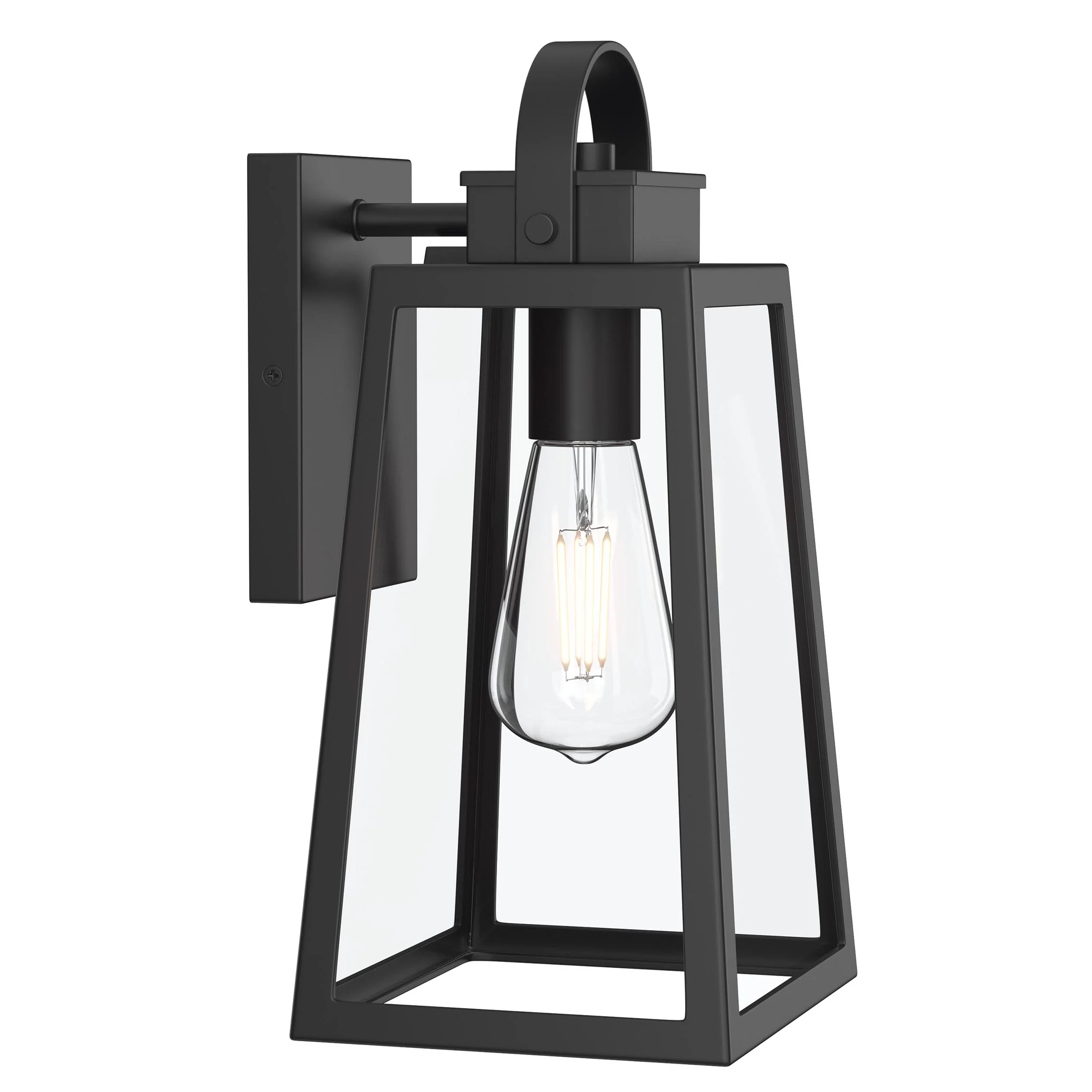 Hedry Medium Outdoor Wall Lantern with Clear Glass Panels - Image 10